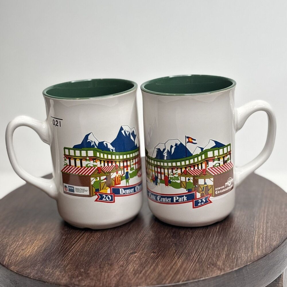 2020/2023 Denver Christkindlmarket Mugs Set/Civic Center Park/German Christmas